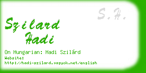 szilard hadi business card
